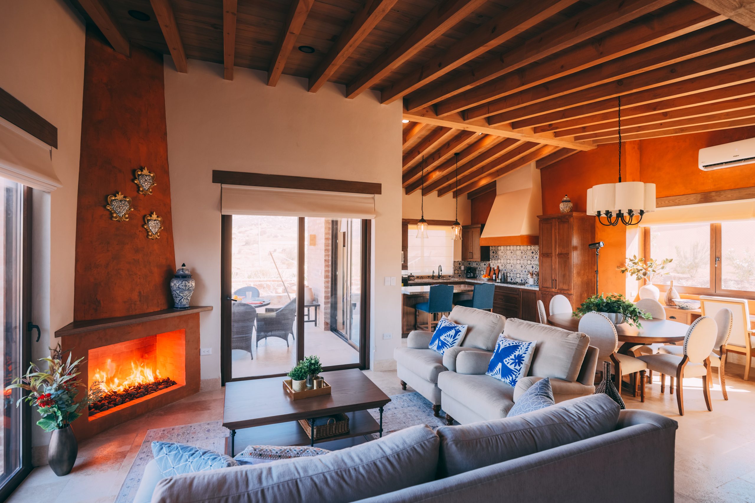 Casita nestled into the natural landscape, illustrating the community's sustainable architecture.